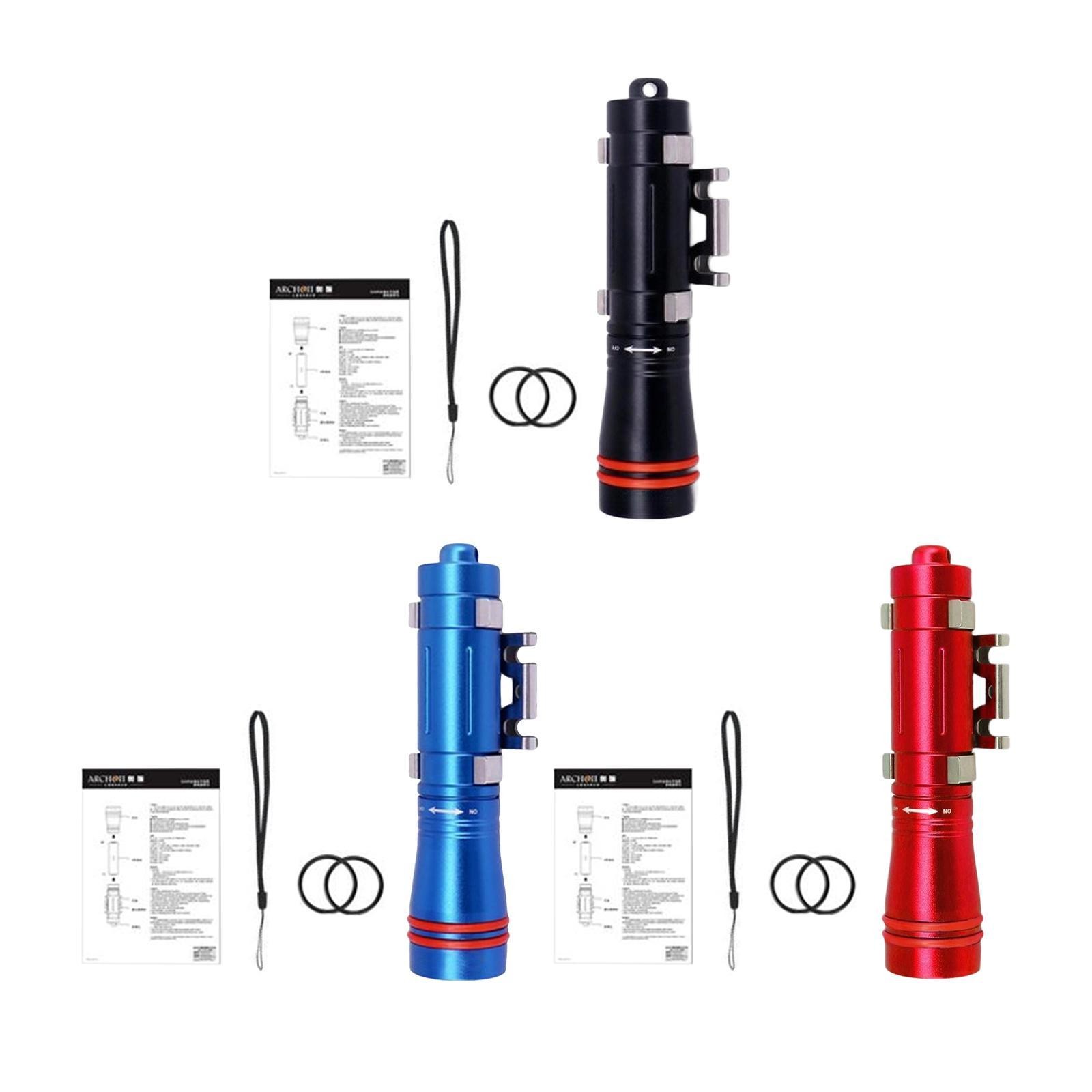 Diving Flashlight Underwater Flashlight Multifunctional Lightweight Dive Light