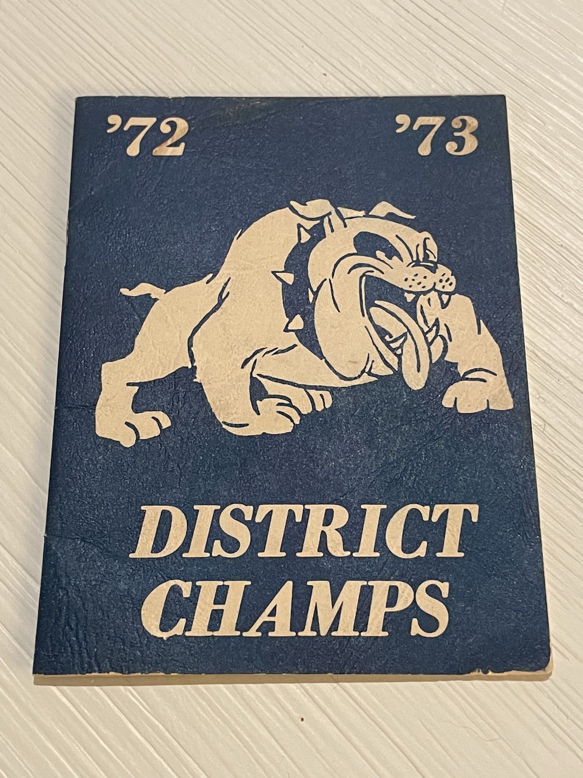 1972-1973 Bandera High School Football Banquet Program Bulldogs District Champs
