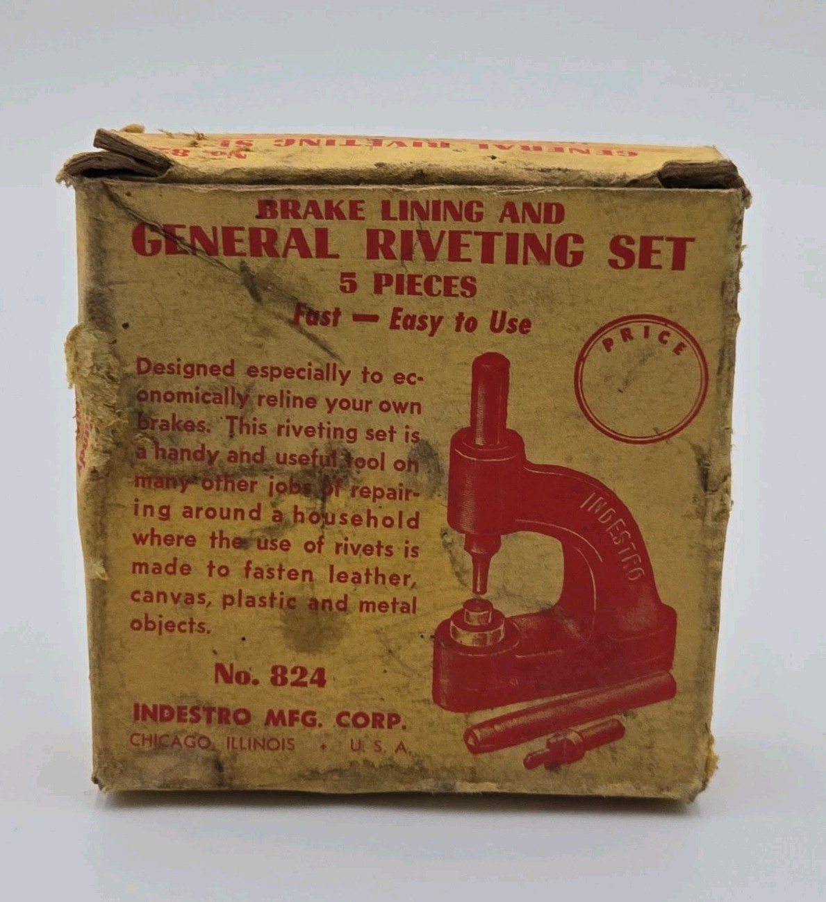 Indestro 5 pc Brake Lining and General Riveting Set #824