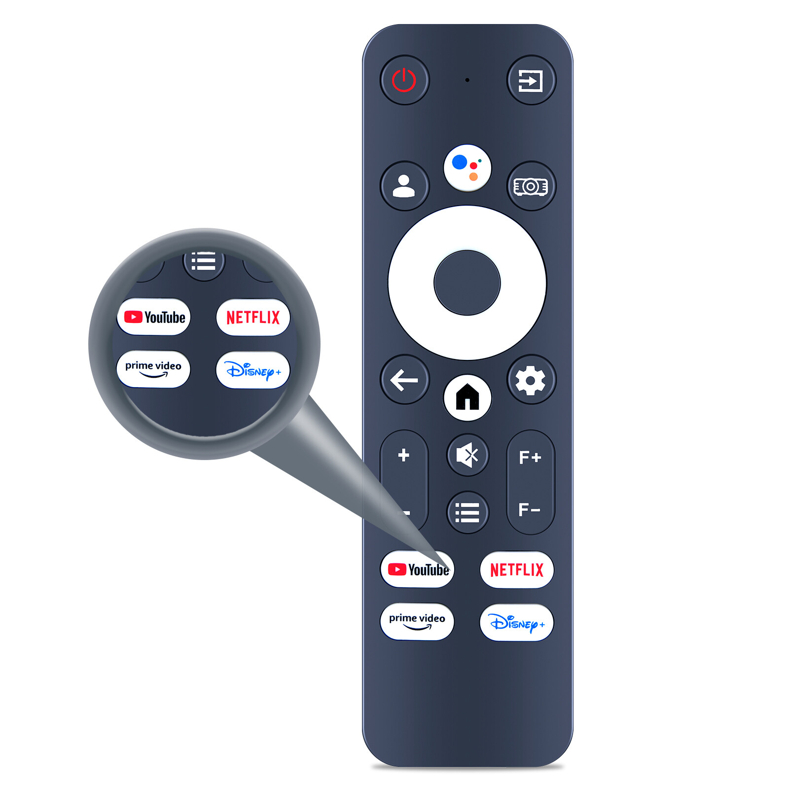Voice Remote Control For PUTRIMS K12 4K Smart Projector