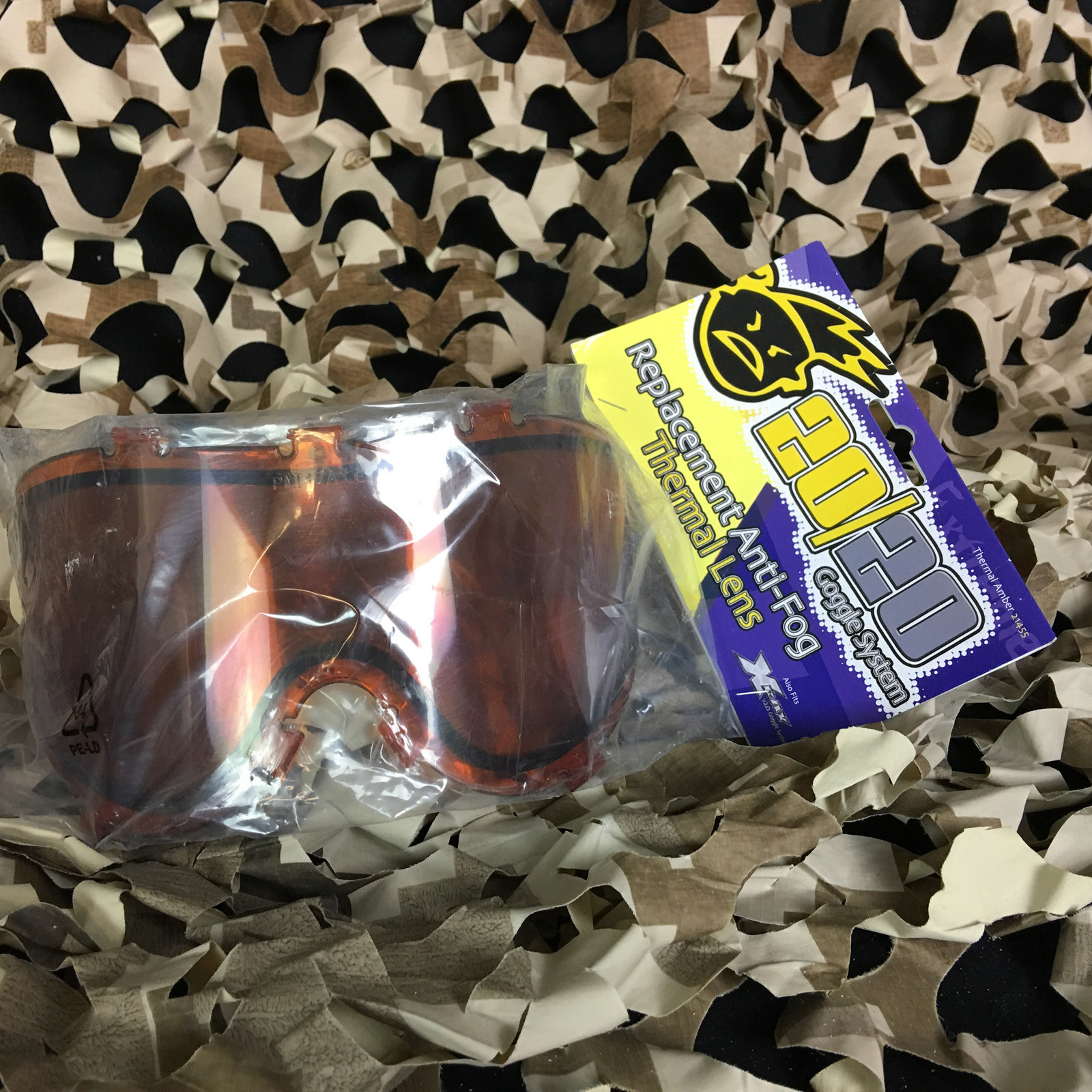 NEW Empire/Extreme Rage X-Ray & 20/20 Mask Goggle Anti-Fog Thermal Lens - Orange