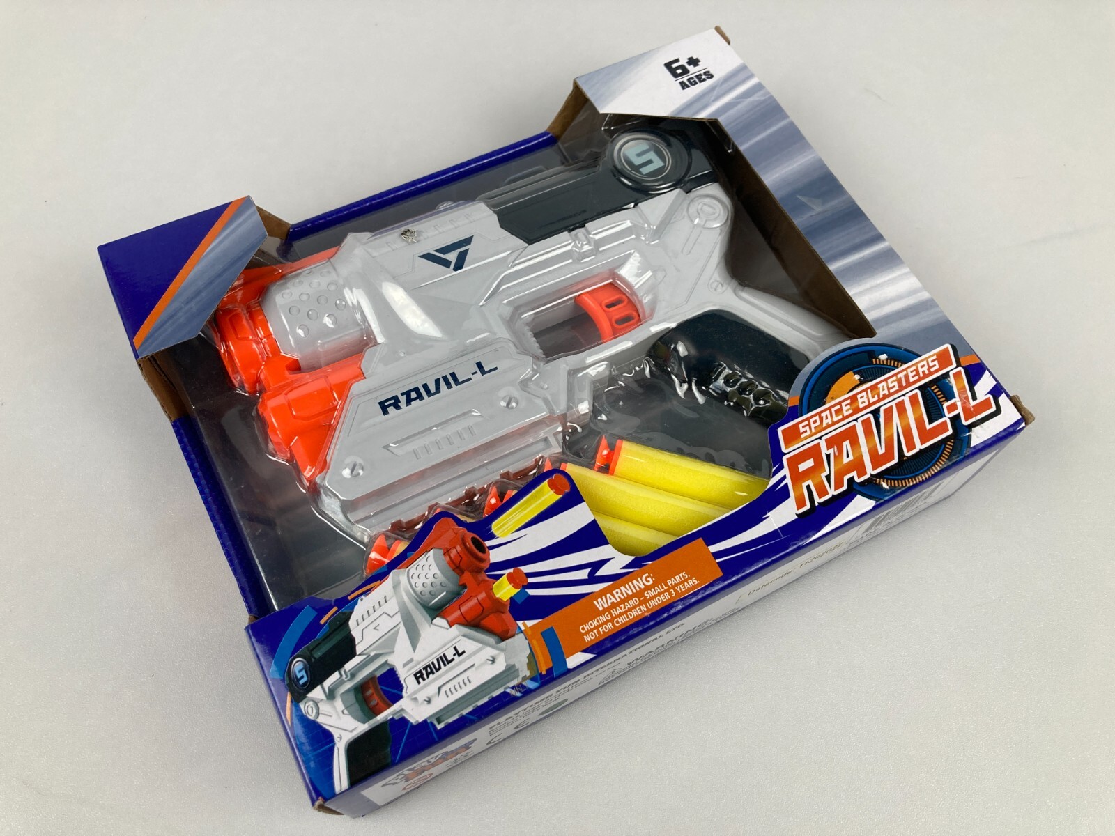 🔫Playtime Fun Int'l™ Space Blasters Ravil-L Front-Loading Foam Dart Blaster NEW