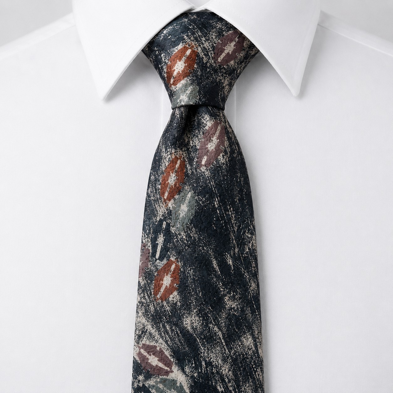 Vintage Bruno Piatelli 100% Italian Silk Tie Necktie Floral Designer