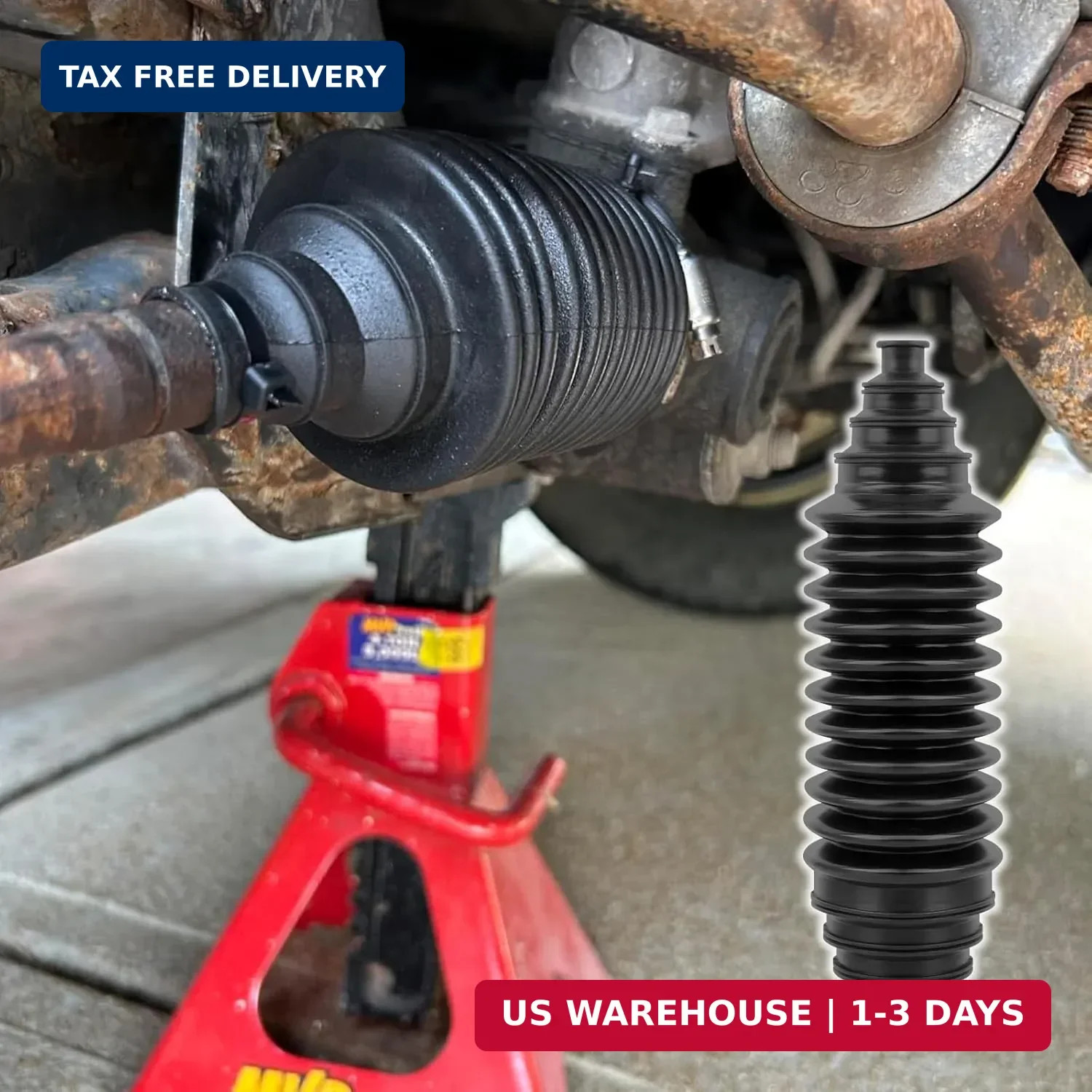 2PCS Inner Tie Rod Boot Kit,Multi-Size Adjutable Rack and Pinion Boot Kit with P