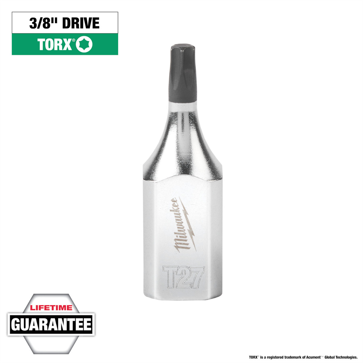 Milwaukee 45-34-1012 Milwaukee Tool 3/8" Drive T27 TORX Bit Socket