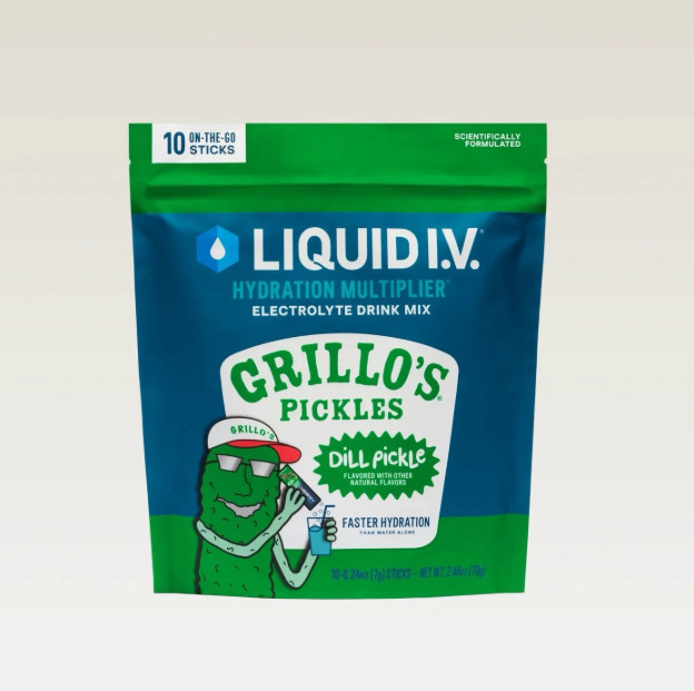 Liquid IV Hydration Multiplier Grillo's Pickles 10 Stick Sealed Packs SOLD OUT