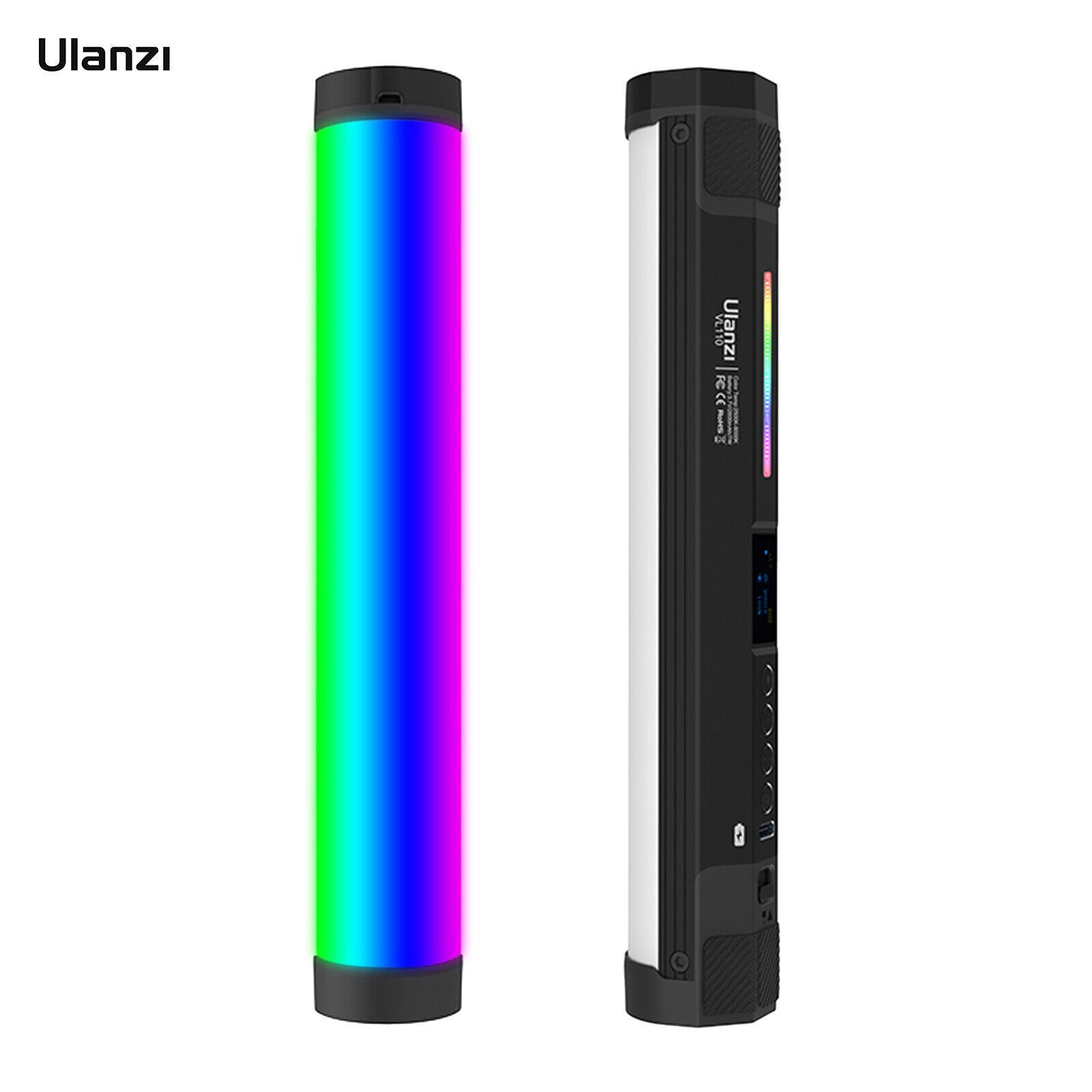 Ulanzi VL110 RGB LED Video Light Magnetic Handheld Tube Light for Photography