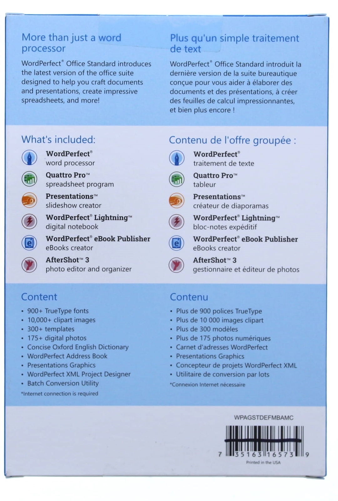 Corel Word Perfect Office Standard Software