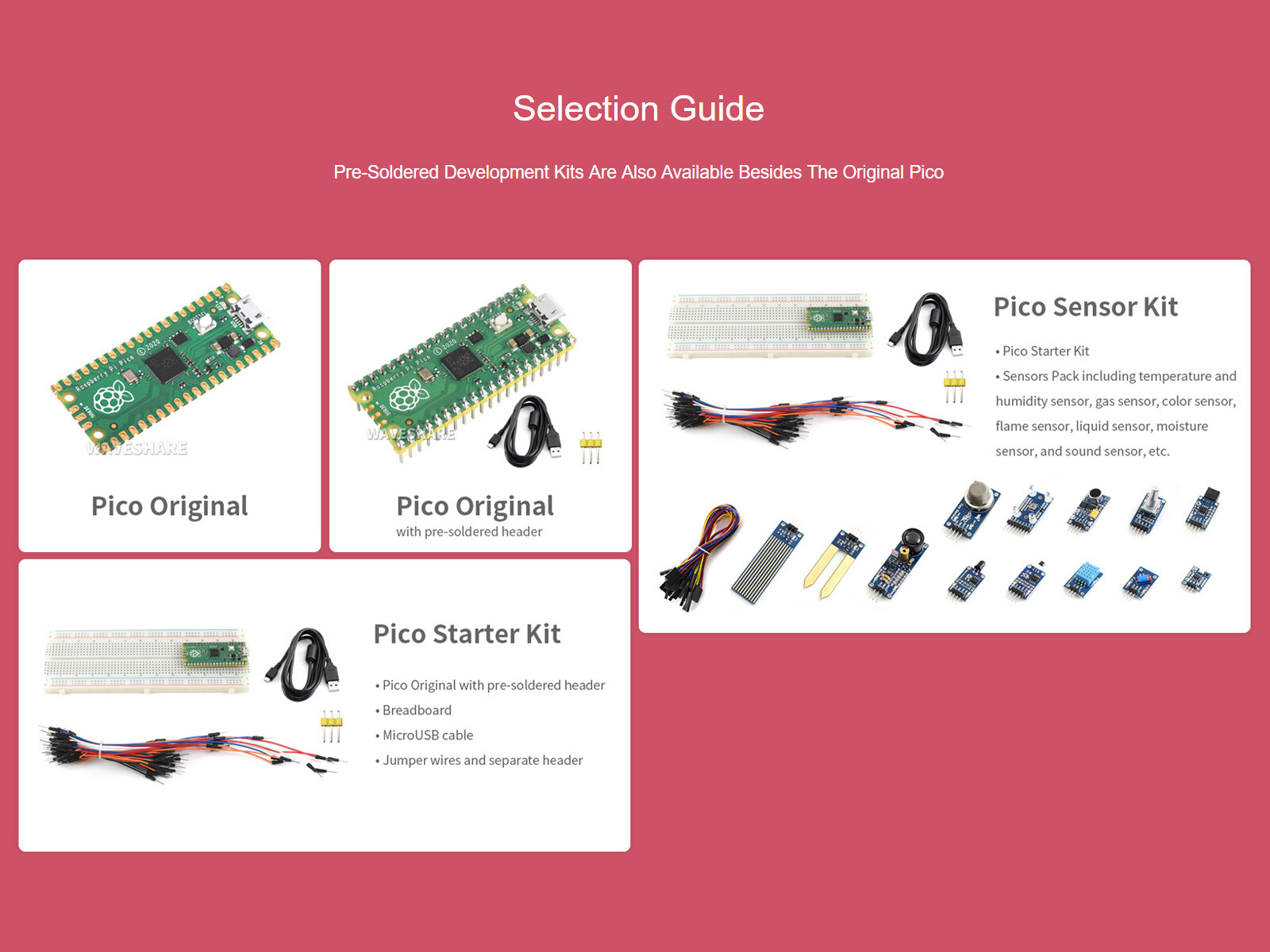 Raspberry Pi Pico development board RP2040 dual-core processor comes with kits