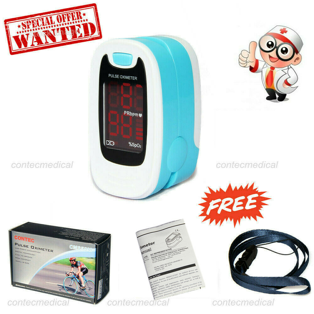 LED Finger tip Pulse Oximeter Blood Oxygen meter SpO2 Heart Rate Patient Monitor