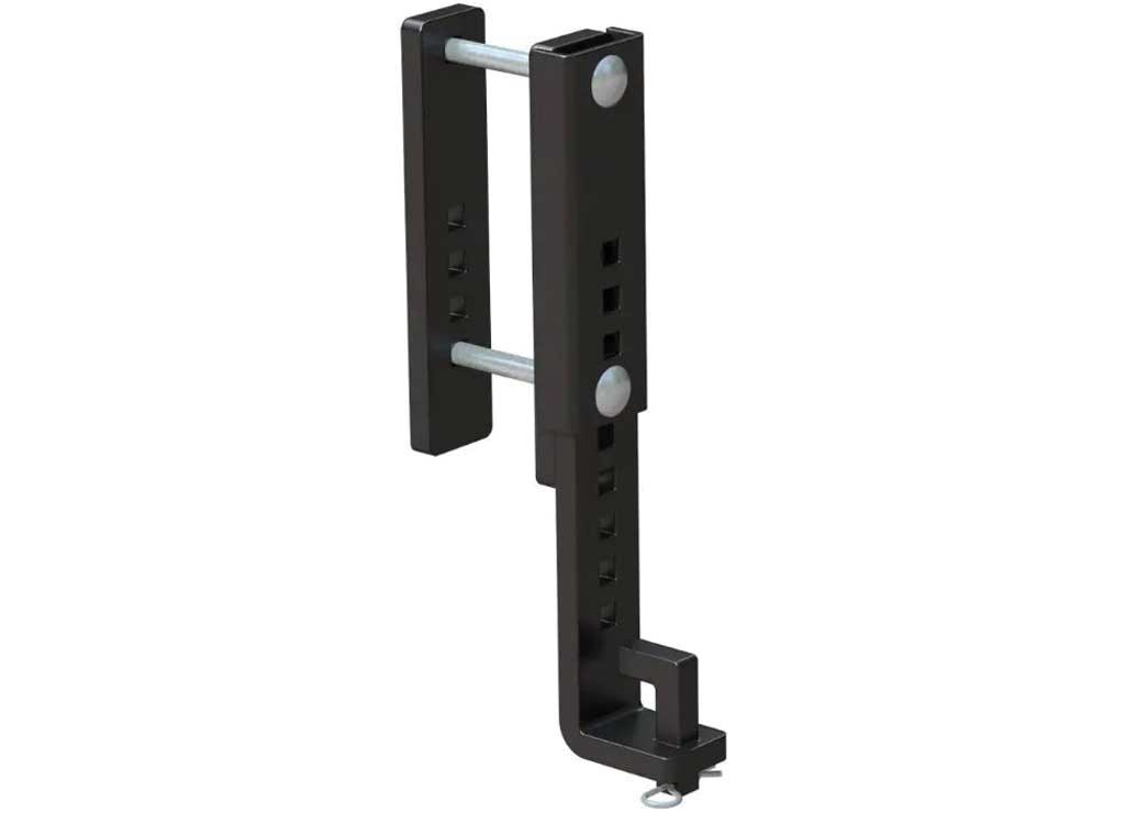 Curt 17517 6" Black Heavy Duty Adjustable Support Brackets-2Pk