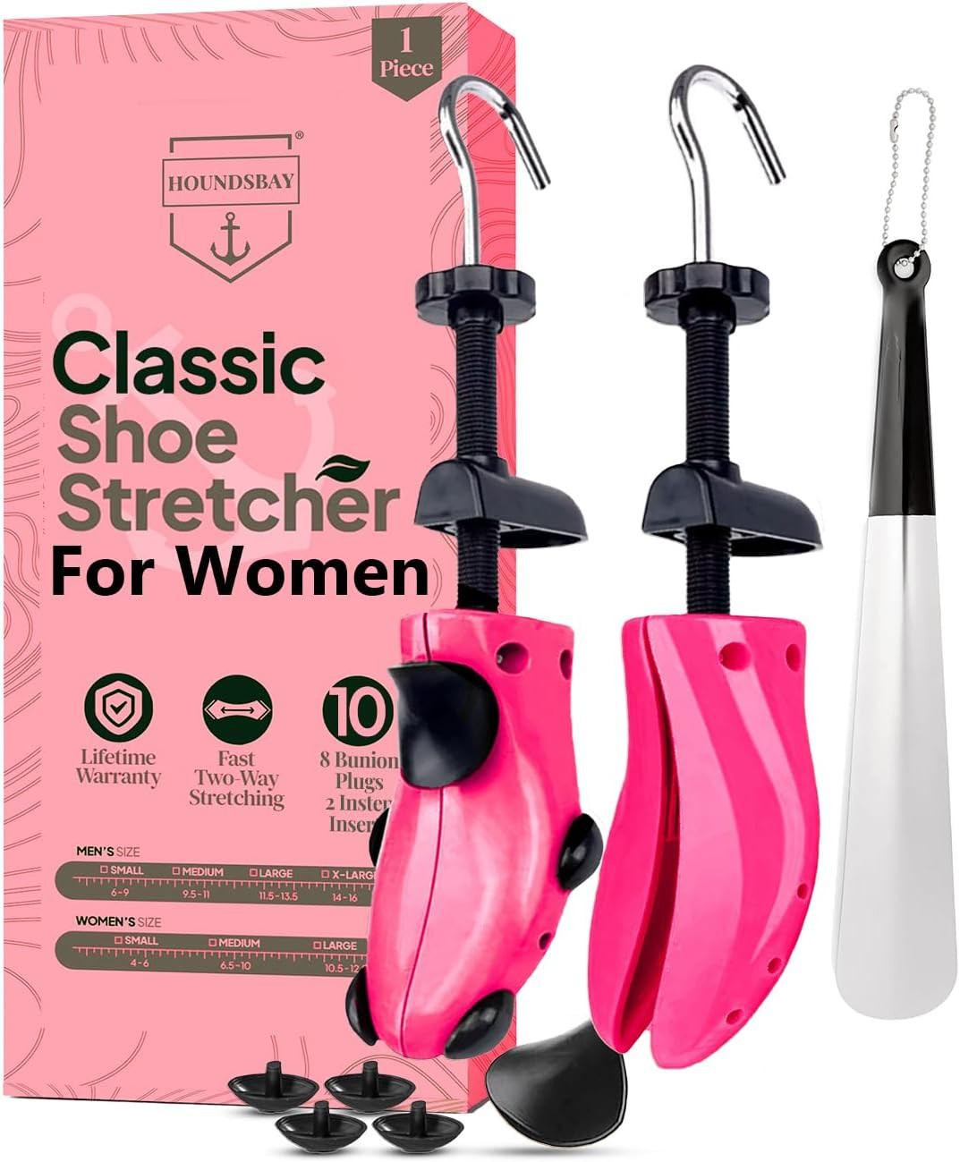 Plastic & Wooden Shoe Stretchers - Adjustable Shoe Widener Expander for Men a...
