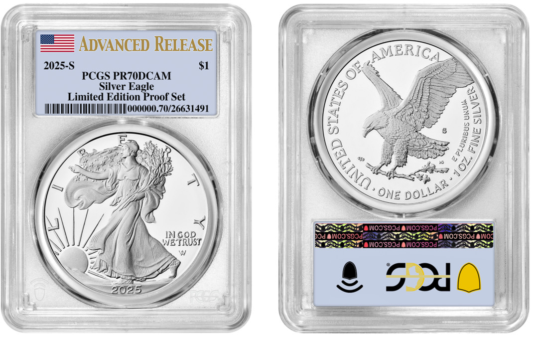 2025 S Silver Eagle $1 Limited Editon PCGS PR70DCAM Advanced Release #695