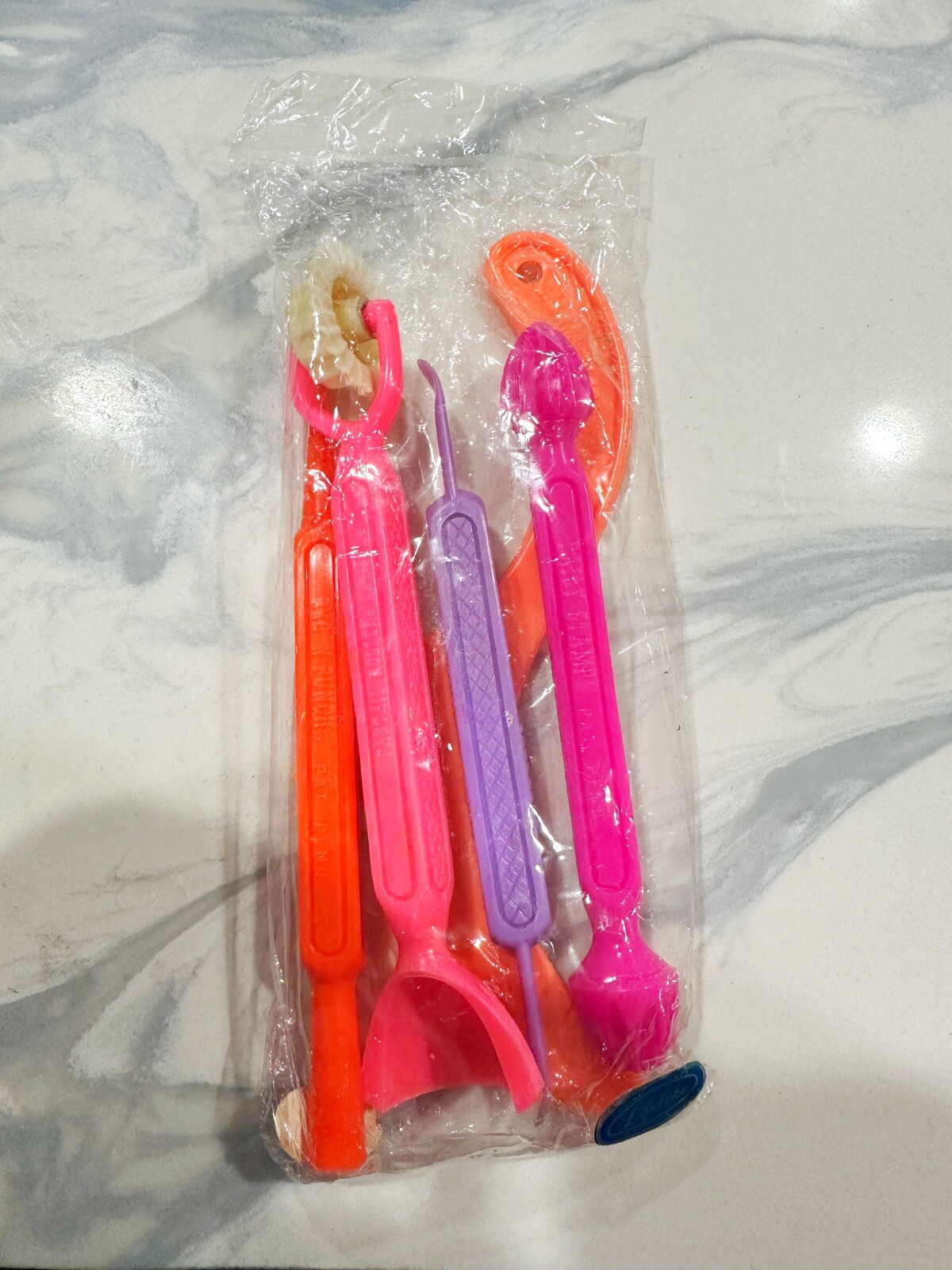 Vintage Dough Art Tool Life Like Set Of 5 Play Doh Tool