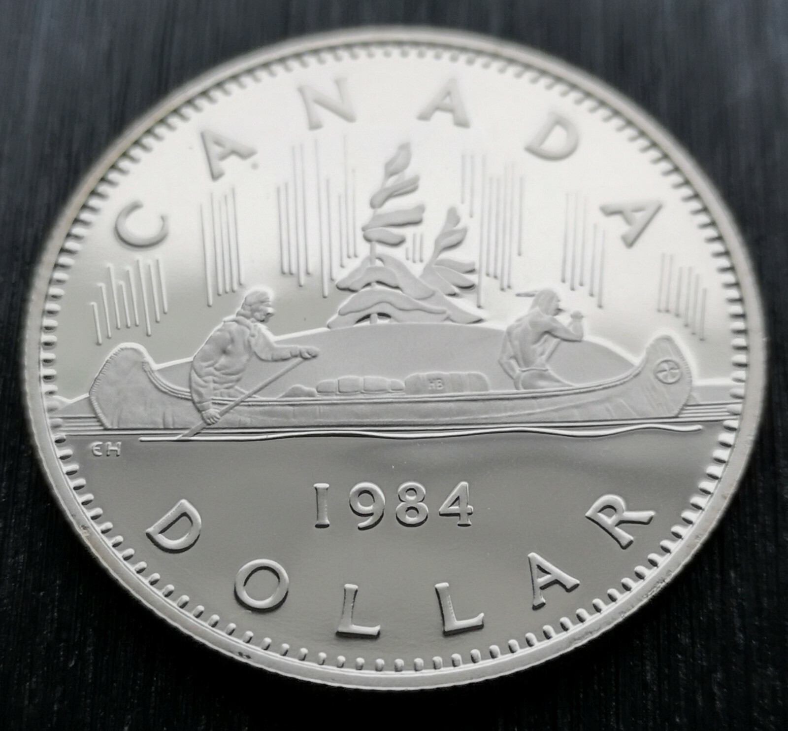 ***  CANADA  NICKEL  DOLLAR  1984  VOYAGEUR  *** PROOF  ULTRA  HEAVY  CAMEO ***