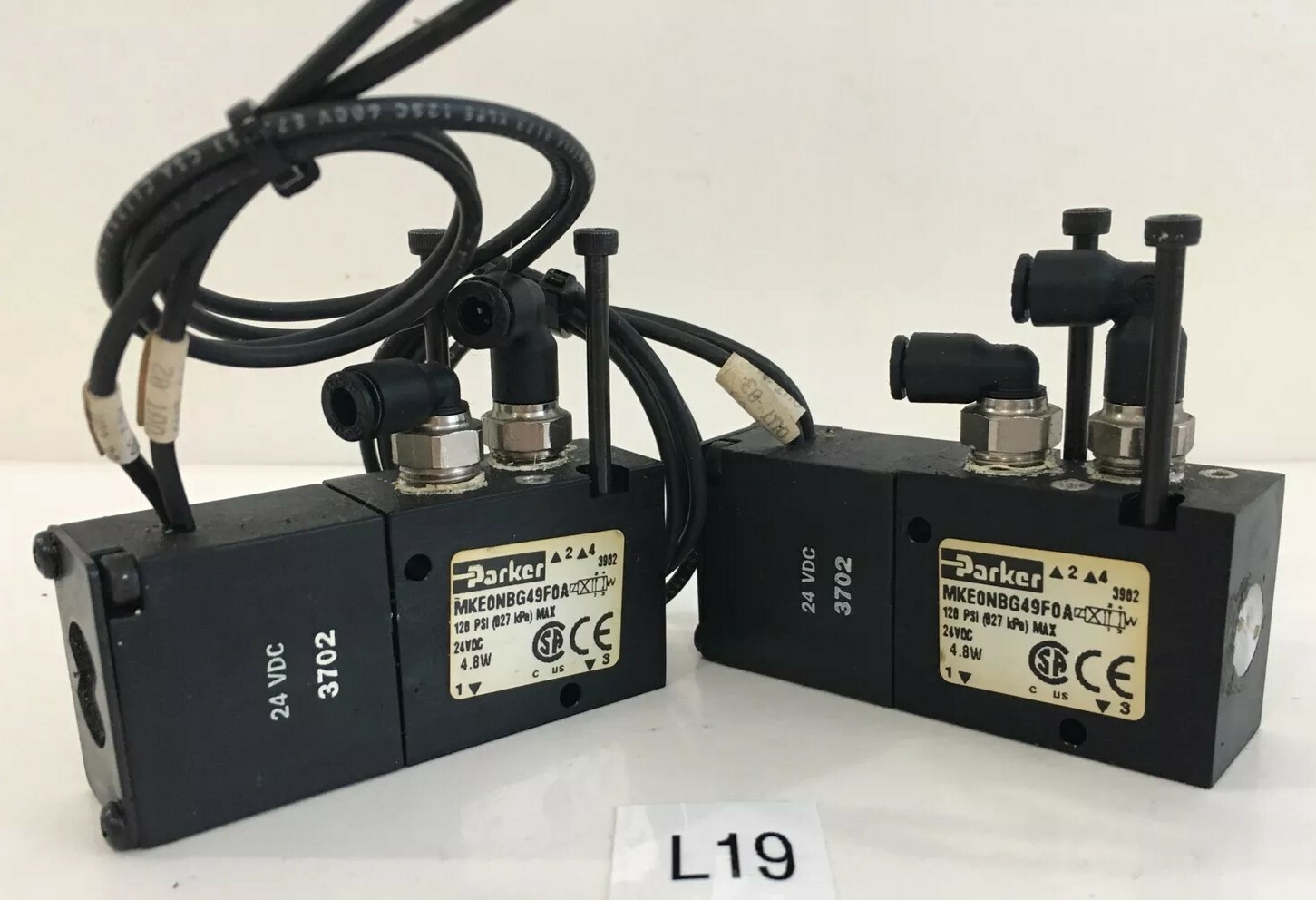 *Lot Of 2* Parker MKE0NBG49F0A 24VDC 4.8 Watt + *Warranty*