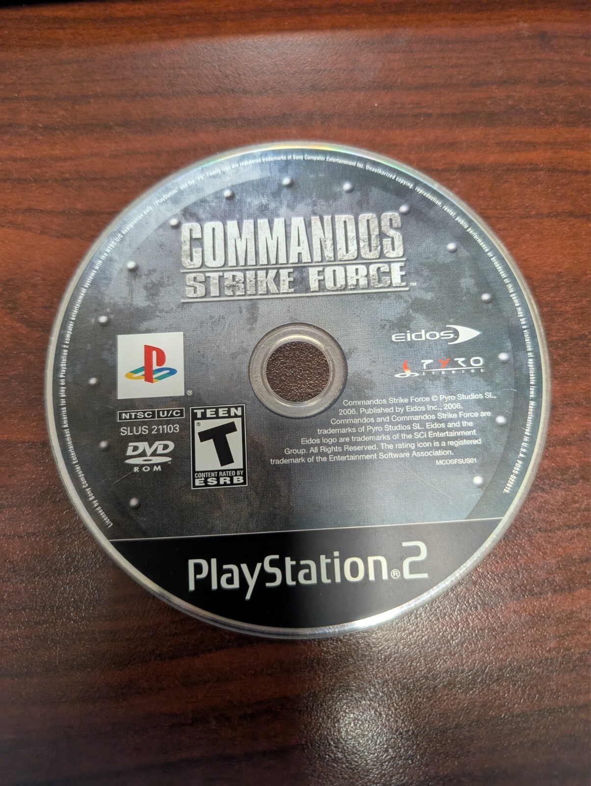 Commandos Strike Force (PlayStation 2 PS2, 2006) NO TRACKING - DISC ONLY 721
