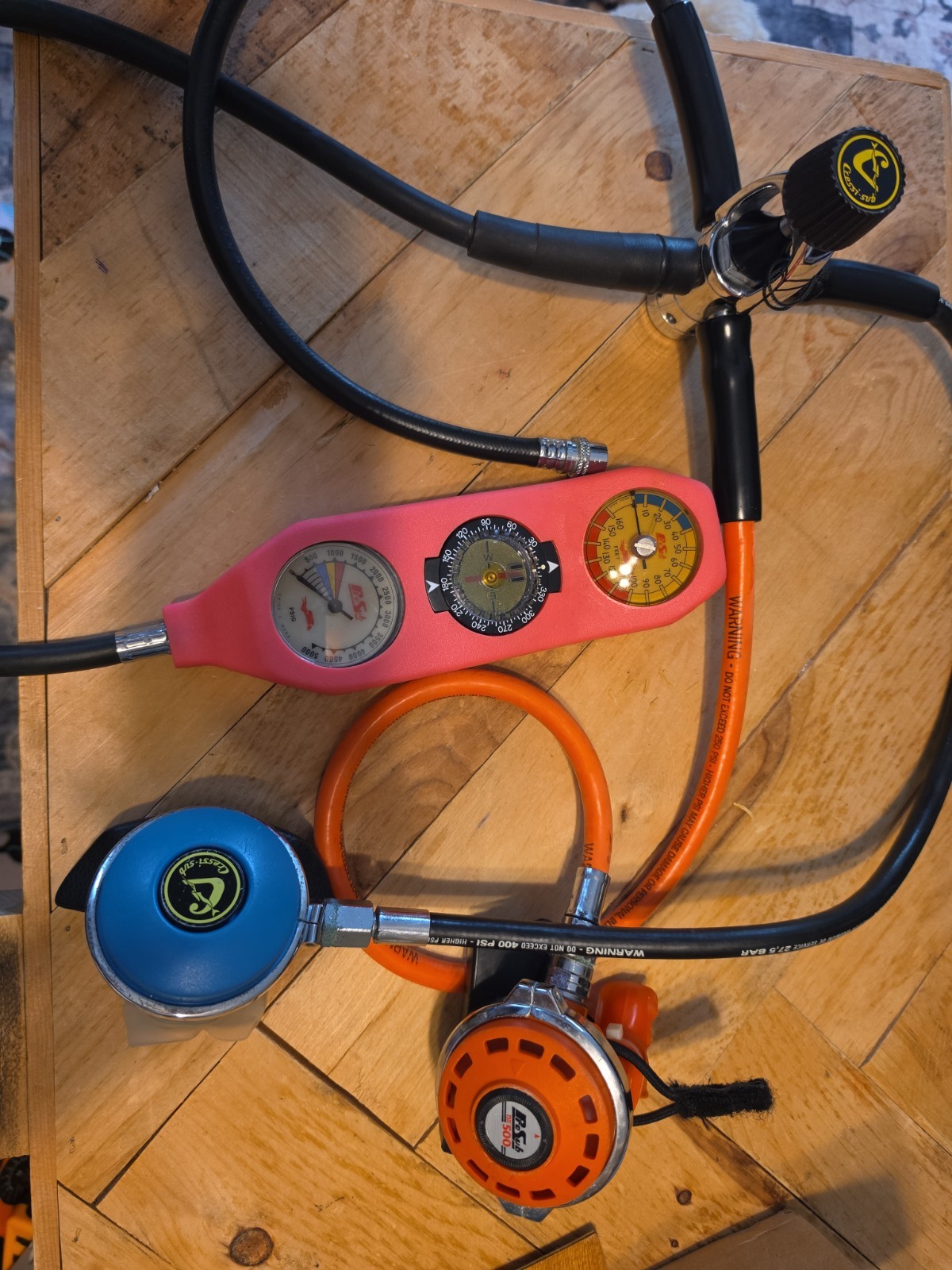 Cressi-sub Prosub Octopus Regulator Guages Hoses Mouth Pieces Untested Lot