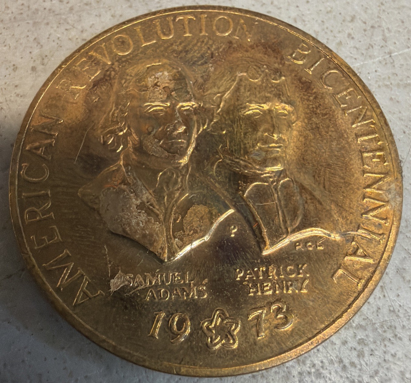 1973 AMERICAN REVOLUTION BICENTENNIAL TOKEN!