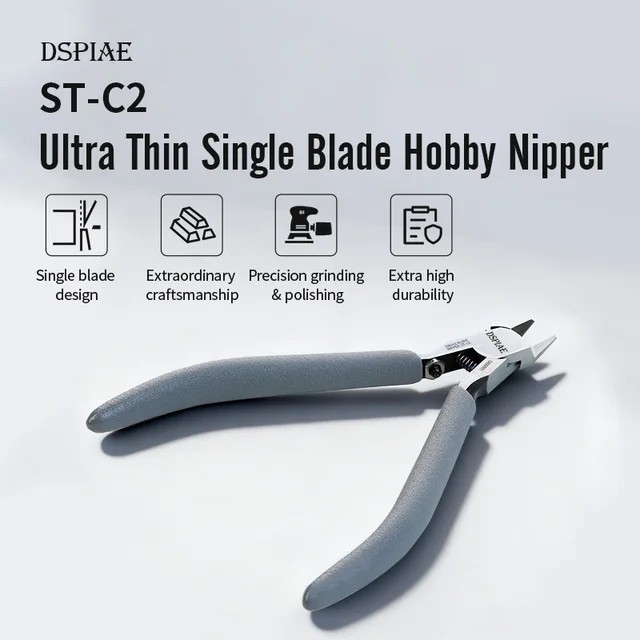 DSPIAE ST-C2 Ultra-Thin Single Blade Hobby Nipper Precision Cutting Tool