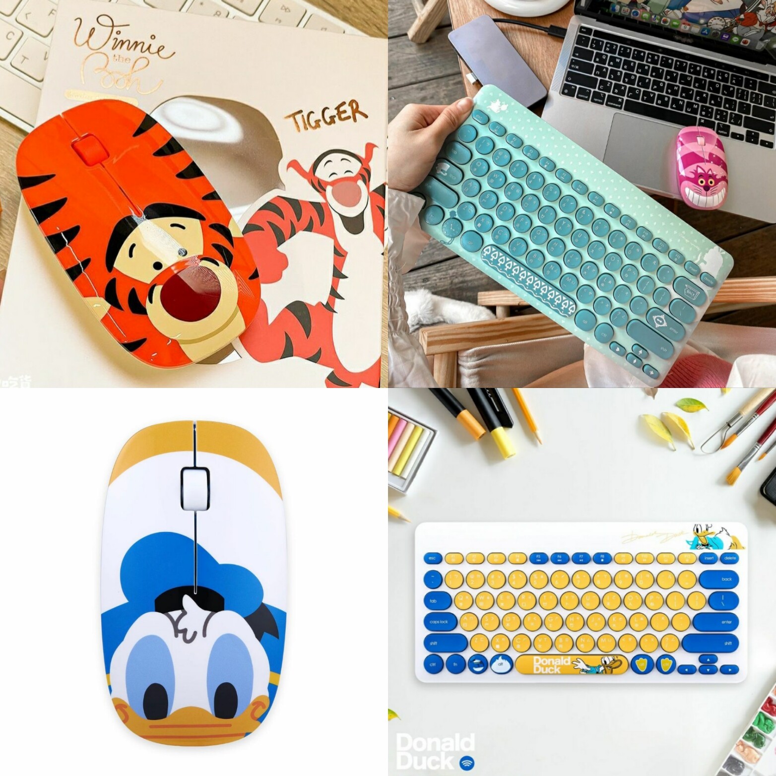 Disney Character Mouse or Keyboard Alice Wonderland, Toy Story, Donald, Tigger