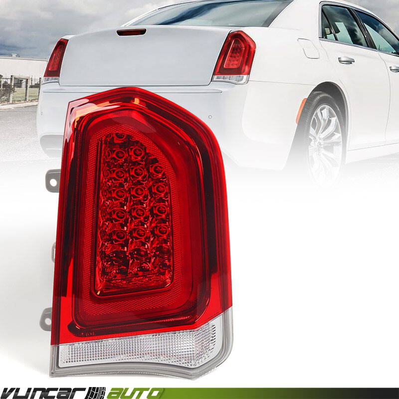For Chrysler 300 2015-2023 Chrome Trim Full LED Tail Light Lamp Brake Passenger
