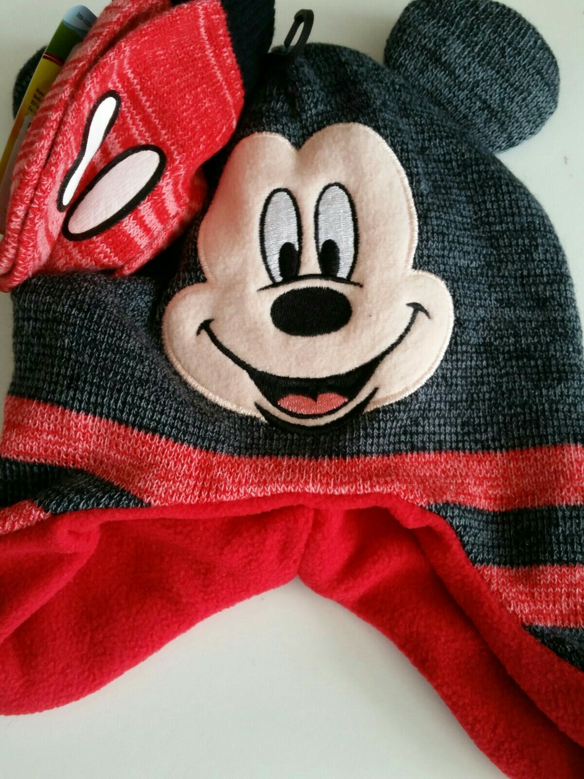 Mickey Mouse Disney Jr. Hat & Mittens 2T - 4T NEW