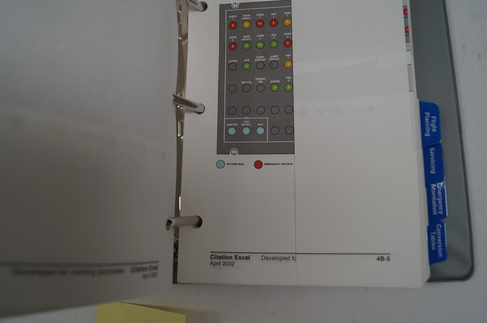 Citation Excel Cockpit Reference Handbook Nov 2004 CAE SimuFlite Binder F112A
