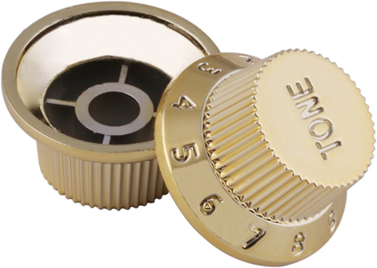 3pcs Gold Guitar Volume Tone Control Knobs Set Fit Strat ST