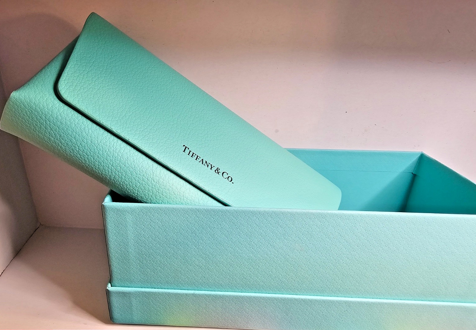 New Tiffany & Co. Eyeglasses/Sunglasses Case w/Box, Case  & Certificate