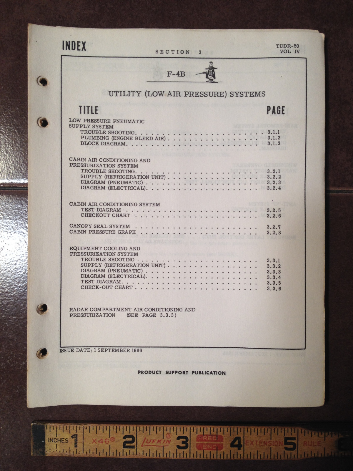 McDonnell F-4B Utility (Low Air Pressure) Troubleshooting Booklet