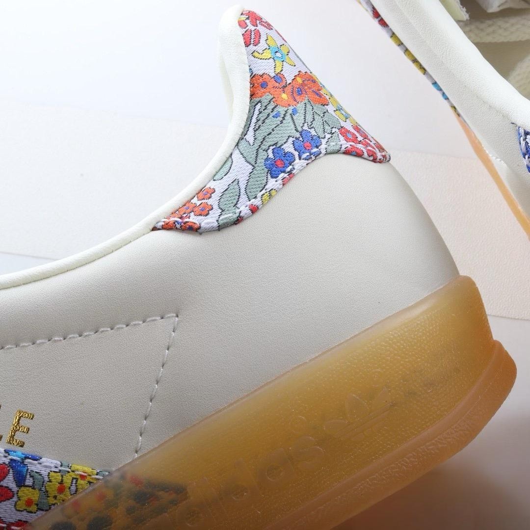 Liberty London x adidas Gazelle Indoor Floral Embroidery Off White JH7370 Women