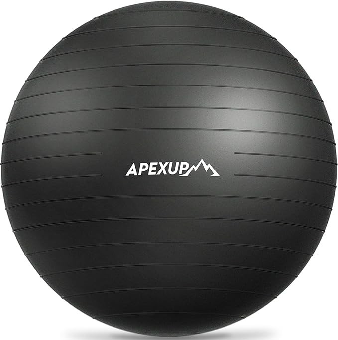APEXUP Yoga Ball Exercise Ball Anti Slip Heavy Duty for Fitness, Balance & Core