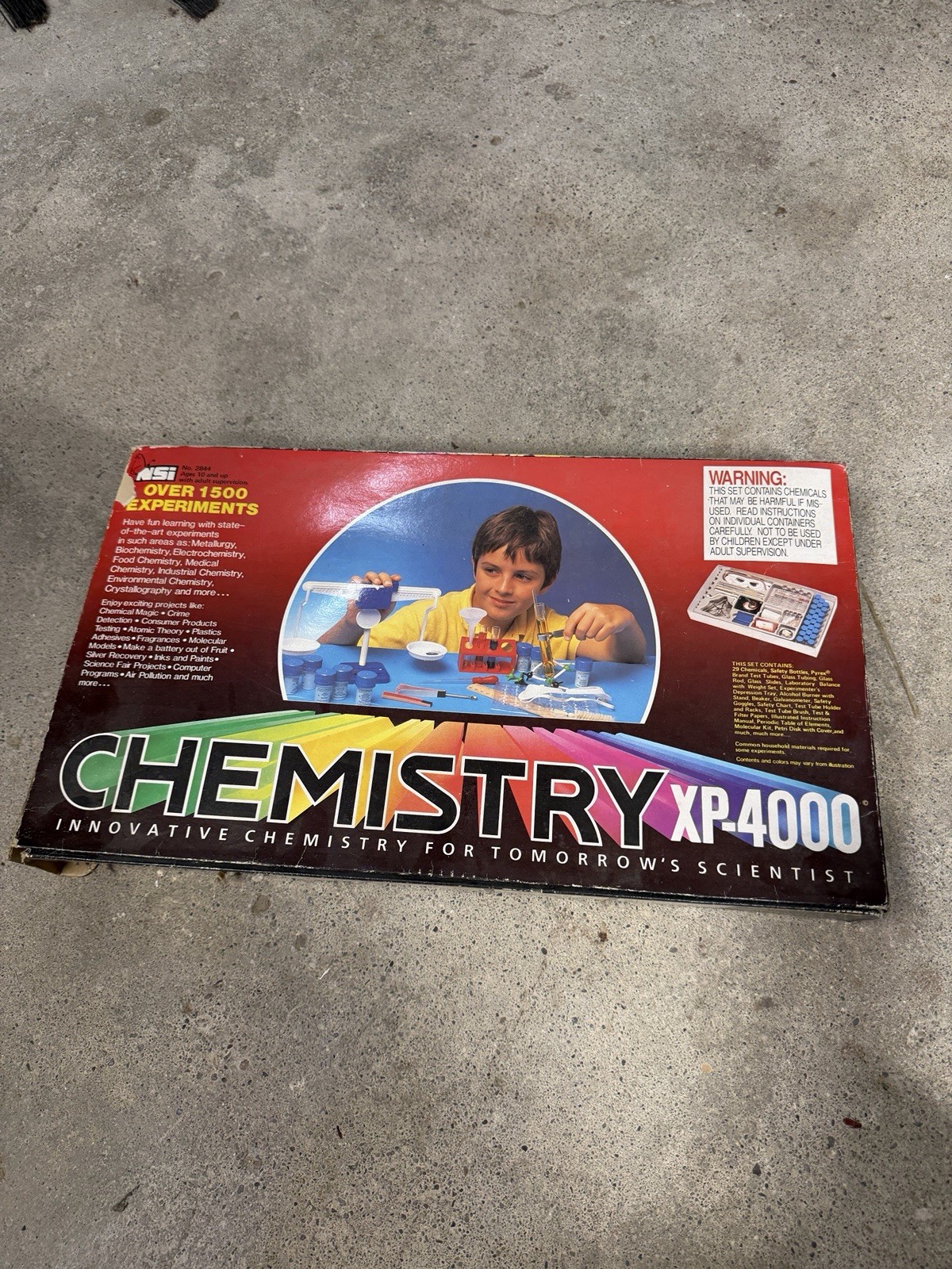Vintage NSI XP-4000 Chemistry Set, Over 1000 Experiments Ms0