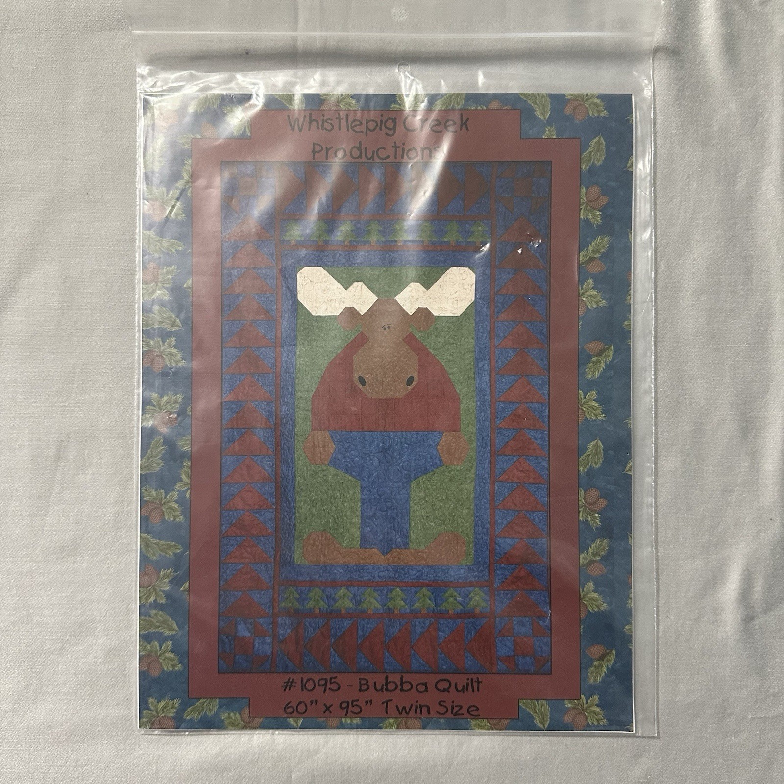 ⁠Lot 3 Vtg Quilt Patterns Whistlepig Creek Bubba Moose Kindred Star Maple Leaf