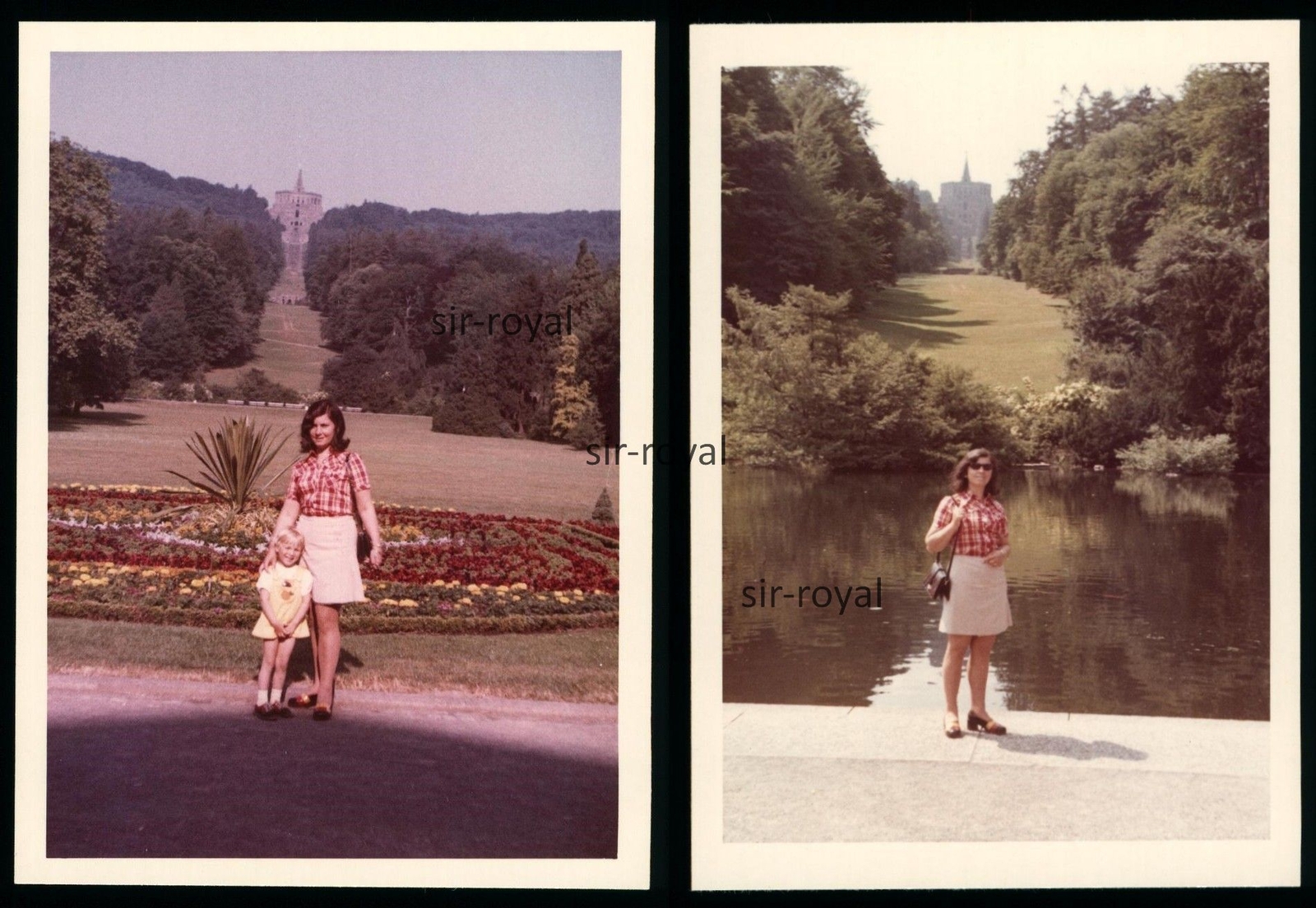 2x Kassel Wilhelmshöhe 1973 - View of the Löwenburg - 1970s - Photo 8x11cm