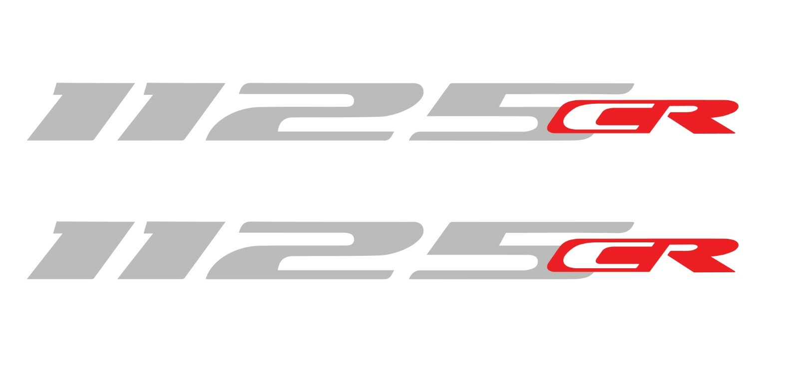 Buell 1125CR Vinyl Decals (2). One pair. 2 Color