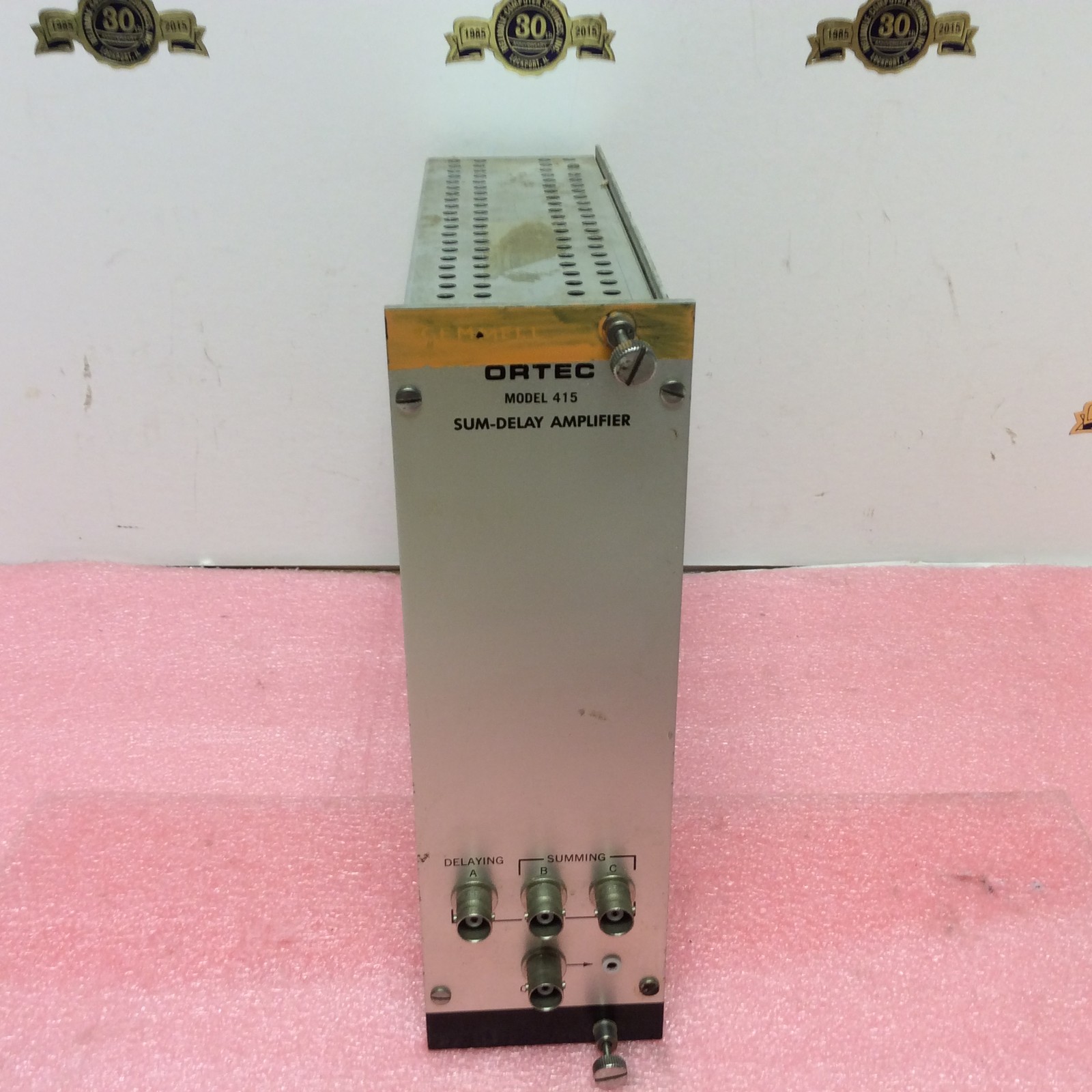 ORTEC EG&G NIM computer module model # 415 SUM-DELAY AMPLIFIER Bin Module