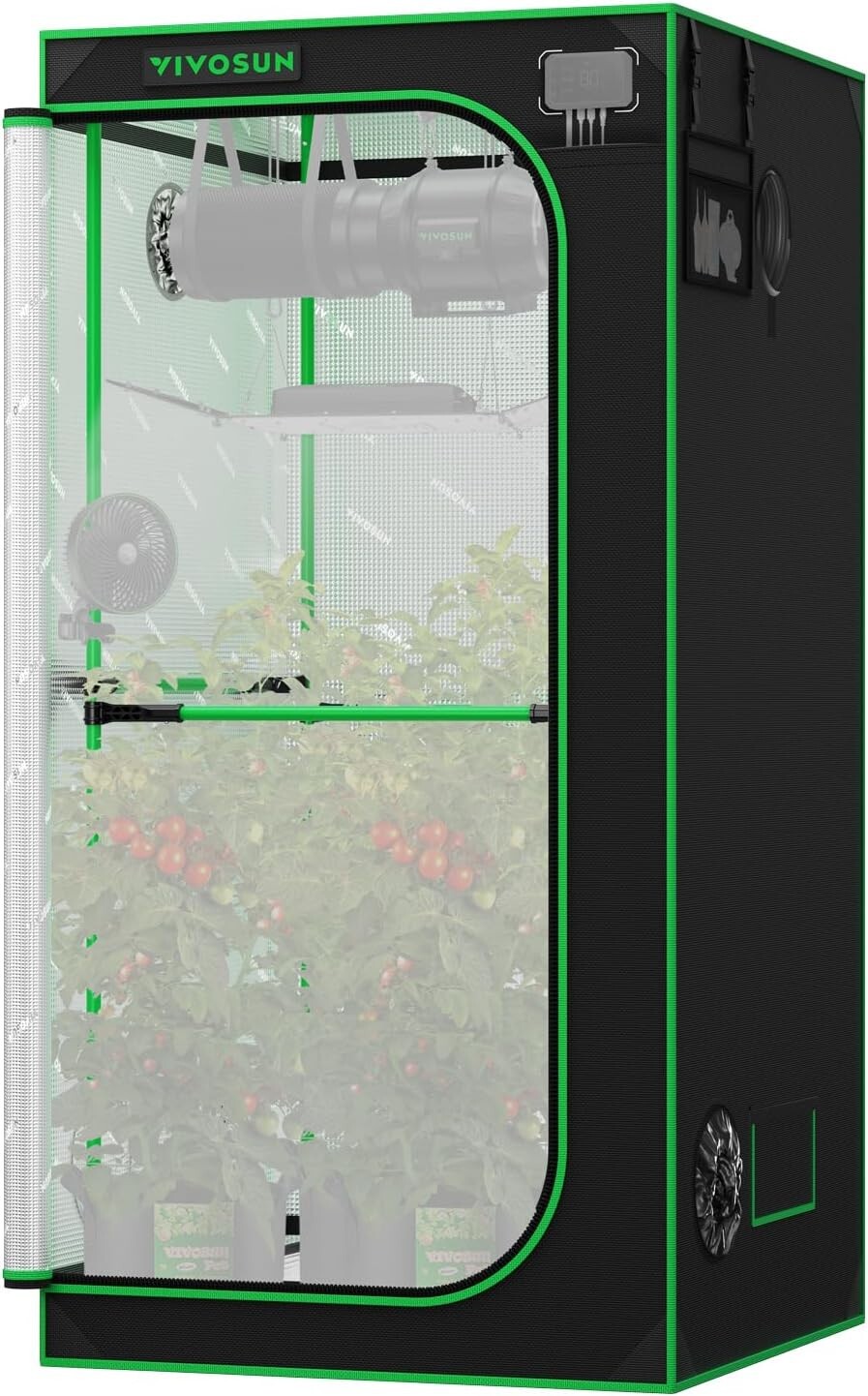 VIVOSUN P336 36"×36"×72" Advance Grow Tent 2000D Indoor Hydroponics Mylar Room
