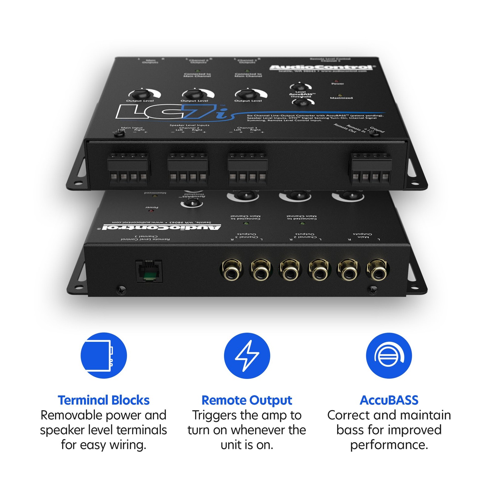 LC7i 6-Channel Line Output Converter with AccuBASS