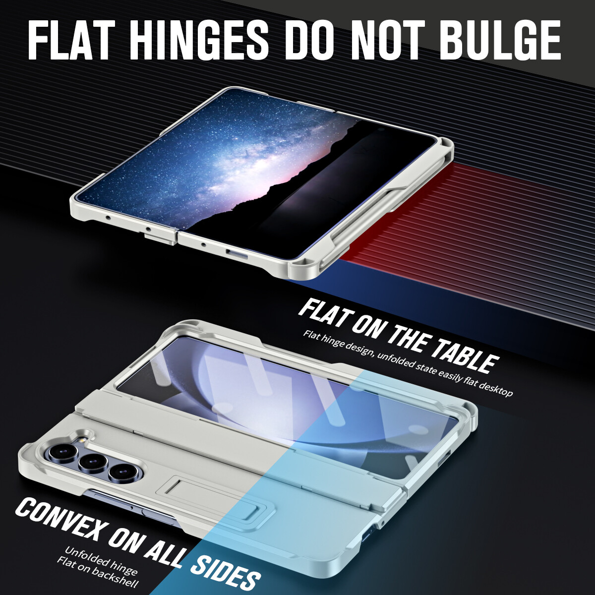 For Samsung Galaxy Z Fold 6 5 4 3 Hinge Shockproof Case Screen Protector w/ Pen