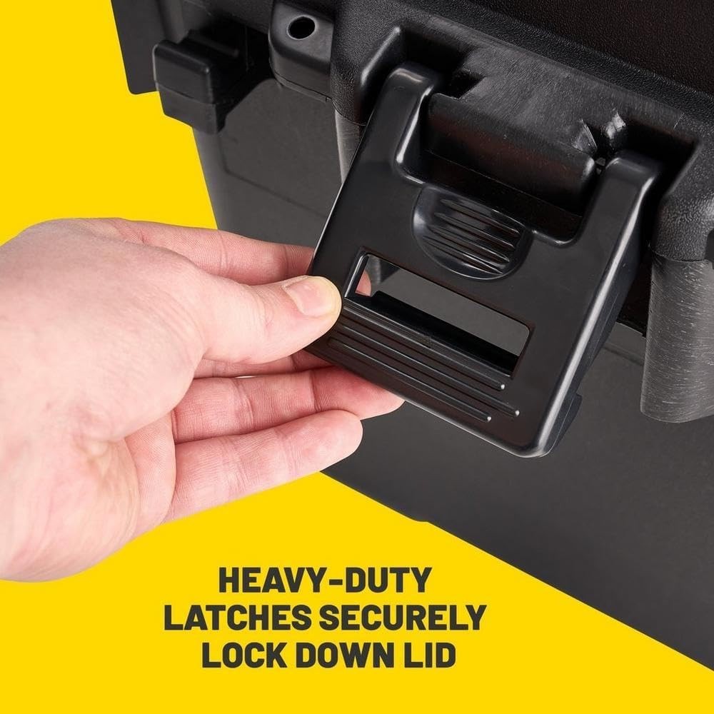 Spacious Lockable Plastic Storage Trunk - 31.6" x 23.7" for Secure Storage