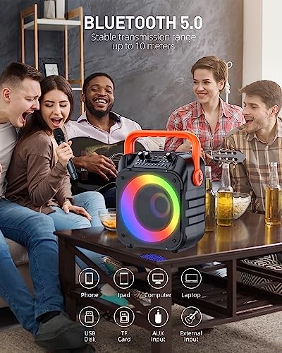 A9 - MOYLEAF Karaoke Machine with Wireless Microphones HHCC