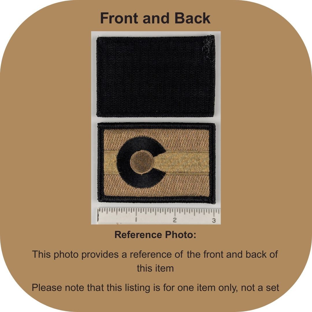 Colorado State Flag Patch - Subdued Coyote Brown OCP - Hook Fastener Patch