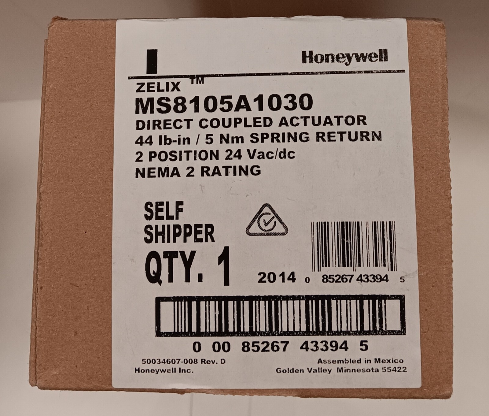 Honeywell MS8105A1030
