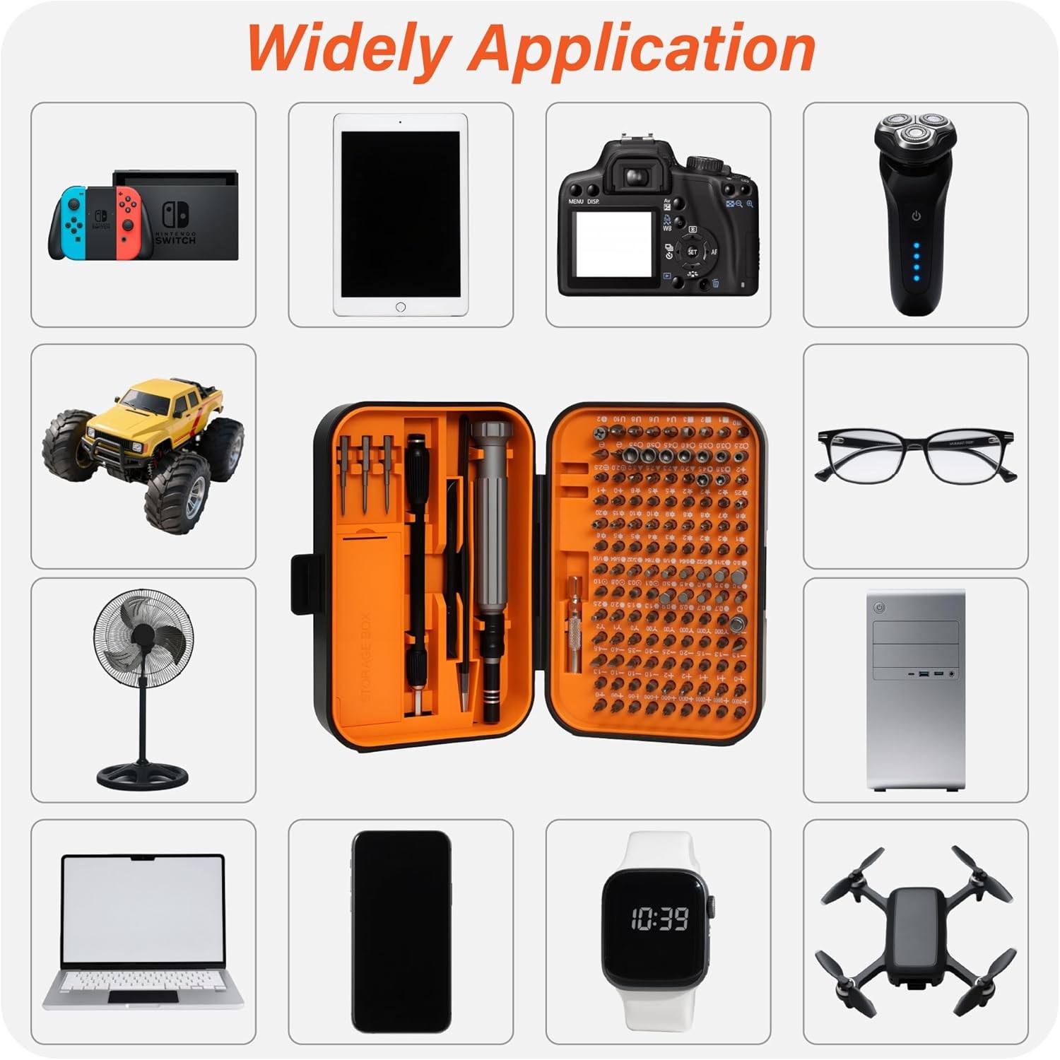 150Piece Electronics Repair Kit Precision Screwdriver Set S2 Bits with Case