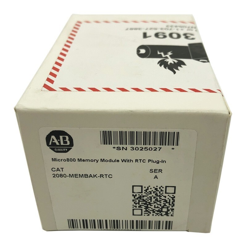 NEW Original Allen Bradley 2080-MEMBAK-RTC Memory Module With RTC Plug-In