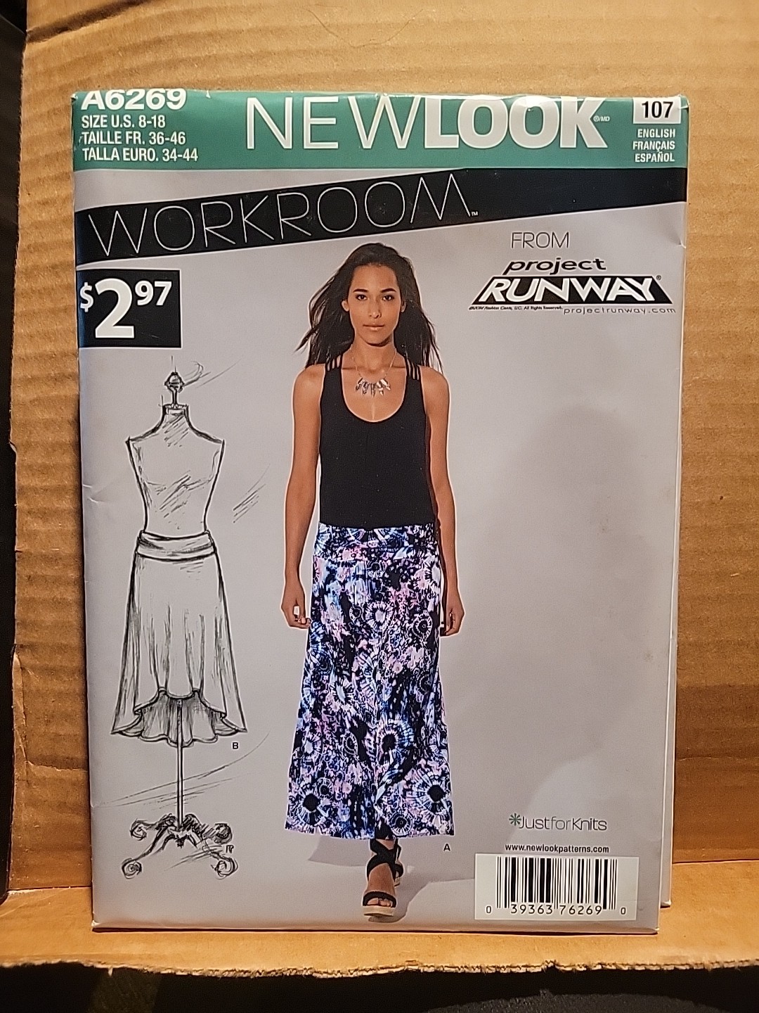 New Look 6269 Misses Skirts Sewing Pattern Sz 8-18 Uncut
