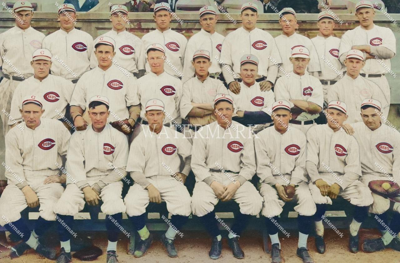 GN358 1917 Cincinnati Reds Christy Mathewson 8x10 11x14 16x20 Colorized Photo