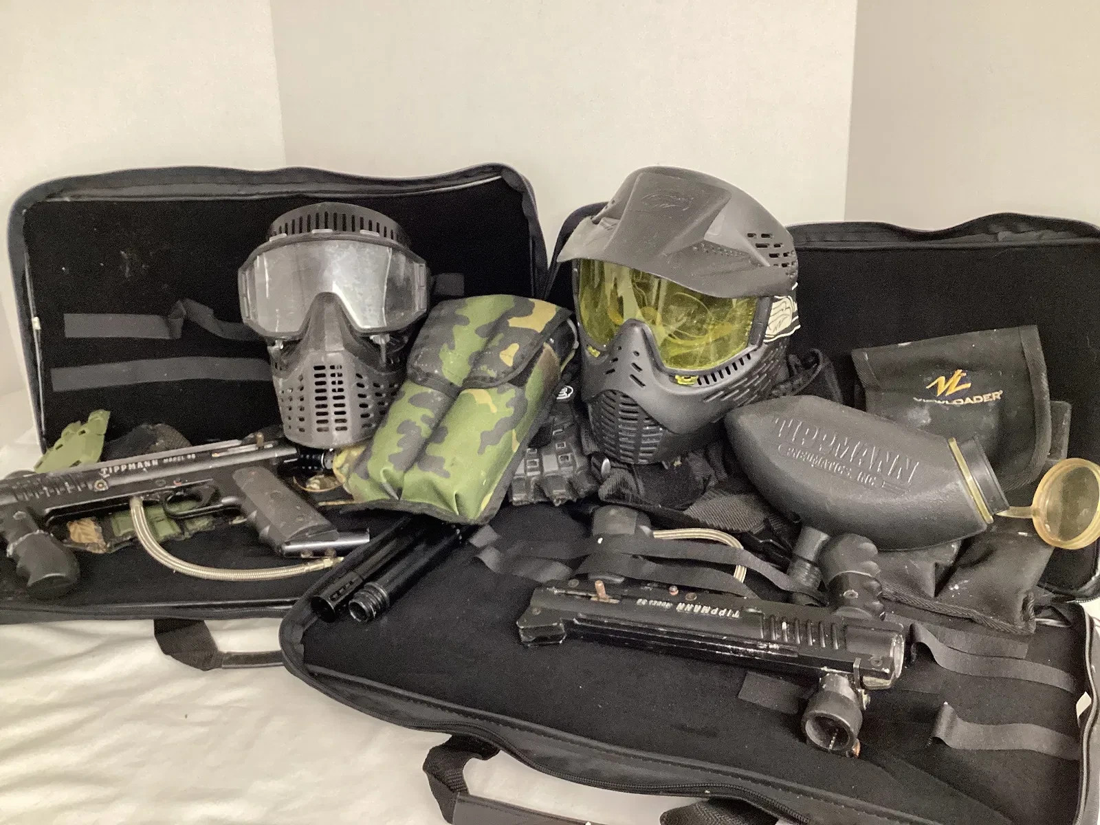 2 Tippmann 98 Custom Paintball Markers- w/EXTRA GEAR AS SEEN IN PHOTO!